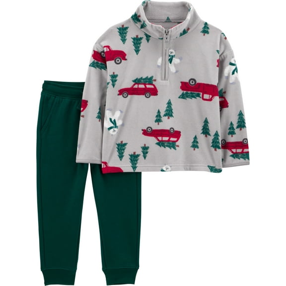 Carter's Child of Mine Baby and Toddler Boy Holiday Outfit Set, 2-Piece, Sizes 12M-5T