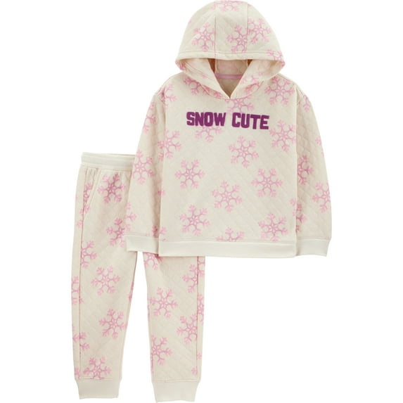 Carter's Child of Mine Baby and Toddler Girl Holiday Outfit Set, 2-Piece, Sizes 12M-5T