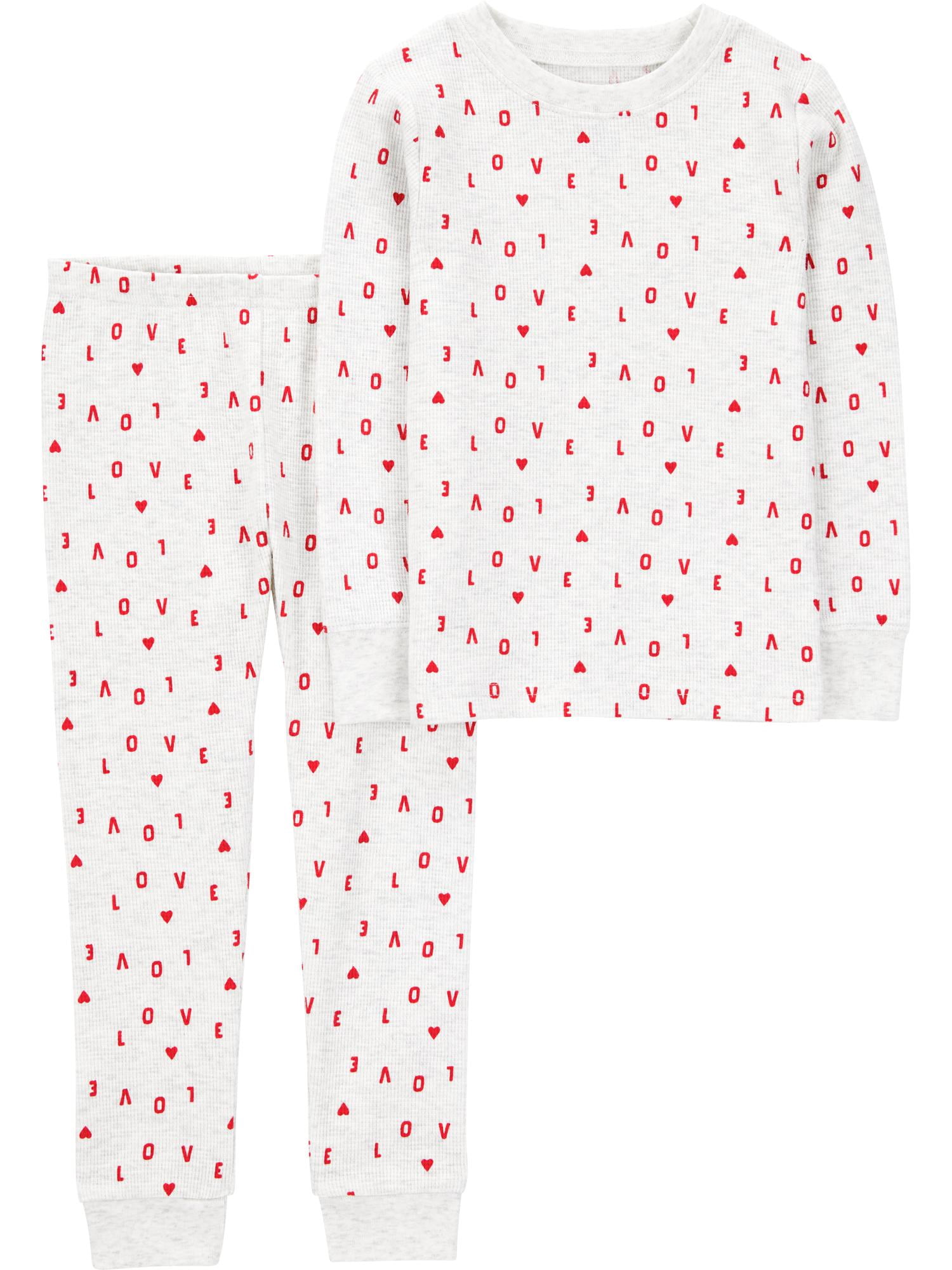 Carter's Child of Mine Carter's Child of Mine Baby and Toddler Valentine's Day Pajamas Set, 2-Piece, Sizes 12M-5T