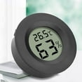 thumbnail image 1 of COM1950s 1 Pack Mini Digital Hygrometer Thermometer Gauge,Indoor Outdoor Temperature Humidity Meter for Greenhouse Humidors Incubators Reptile Terrarium Jars,Fahrenheit (℉) Or Celsius(℃) (1.77In), 1 of 6