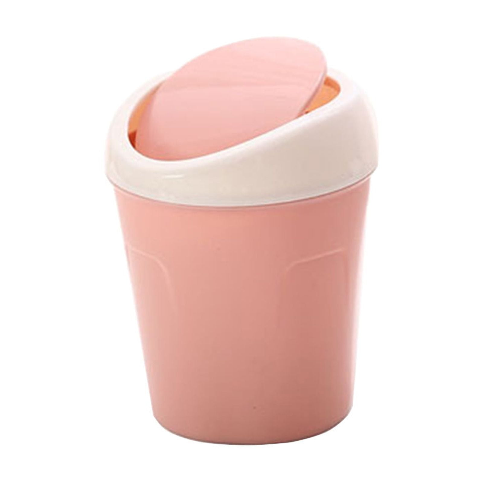 COM1950s 1 Pcs Plastic Mini Wastebasket Trash Can- Bathroom Trash Can ...
