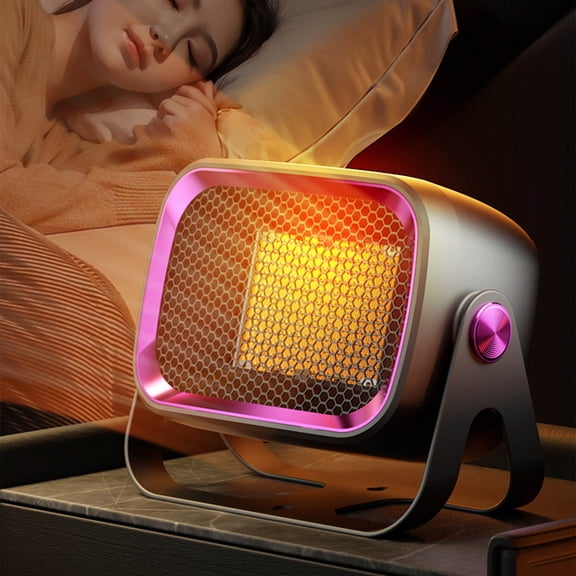 COM1950s 1200W Desktop Heater,Portable and Wall Mountable Small Space Heater with Quiet Operation,105° Wide Angle Heating,Smart Thermostat and Overheat Protection for Fast Warmth in Home Or Office