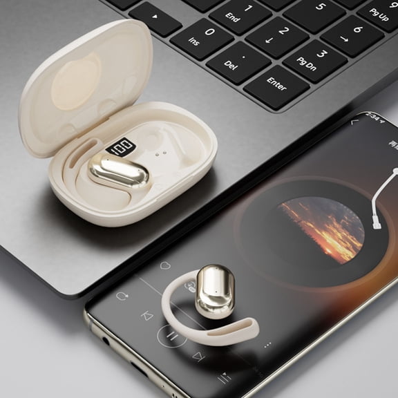 COM1950s 144 Languages Real Time Translation Earbuds,Noise Cancelling Bluetooth 5.4 Wireless,48H Battery Two-Way Interpreter with Meeting Assistant,Split Screen Display & Voice Translator