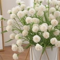 thumbnail image 1 of COM1950s 19.3In Artificial Chrysanthemum Flower with 4 Decorative Balls,Fake Floral Arrangement for Wedding Centerpiece,Home Decor,Party Backdrop,Vase Fillers,Real-Like Diy Wall Display, 1 of 5
