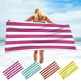 thumbnail image 1 of COM1950s 2-Pack Microfiber Beach Towels - 59"x29.5" Quick-Dry Sandproof, Lightweight Oversized Towel Set for Pool/Yoga/Beach (Red/Green/Orange/Yellow/Black/Blue), 1 of 7