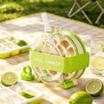 thumbnail image 1 of COM1950s 2-in-1 Press-Release Ice Tray Tumbler, Portable Ice Maker Water Bottle with Straw, Touch-Free Frozen Cube Mold, Leak-Proof Cold Drink Cup for Travel, Beach, and Daily Use, 1 of 6