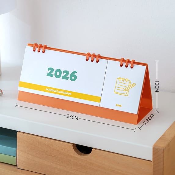 COM1950s 2026 Mini Desk Calendar with Notes,Compact and Elegant Desktop Decoration,English Monthly Planner with Holiday Markings,Space-Saving Design for Home Office Desk Organization,Perfect Gift