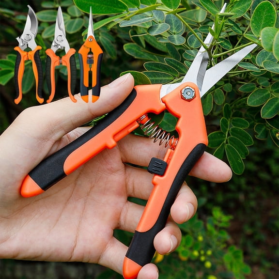 COM1950s 3 Pack Garden Pruning Shears, Garden Clippers Tools, Handheld Scissors Set, Stainless Steel Precision Blades Pruning Shears Tree Trimmers
