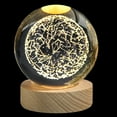 COM1950s 3D Crystal Ball Constellation Night Light with Led Stand,Large