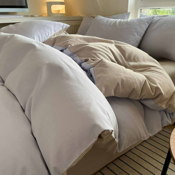 COM1950s 4 Piece Bedding Set,Dorm Bedding Collection with Soft Comforter and Sheet Set,Comfortable 4 Pc Bed Set for Cozy Sleep,Easy Care Polyester Machine Washable