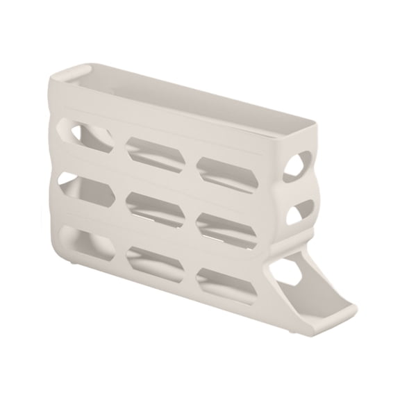 COM1950s 4-Tier Slide Design Egg Container, Automatic Rolling Egg Dispenser, Holds 30 Eggs, Space Saving Kitchen Refrigerator Organizer