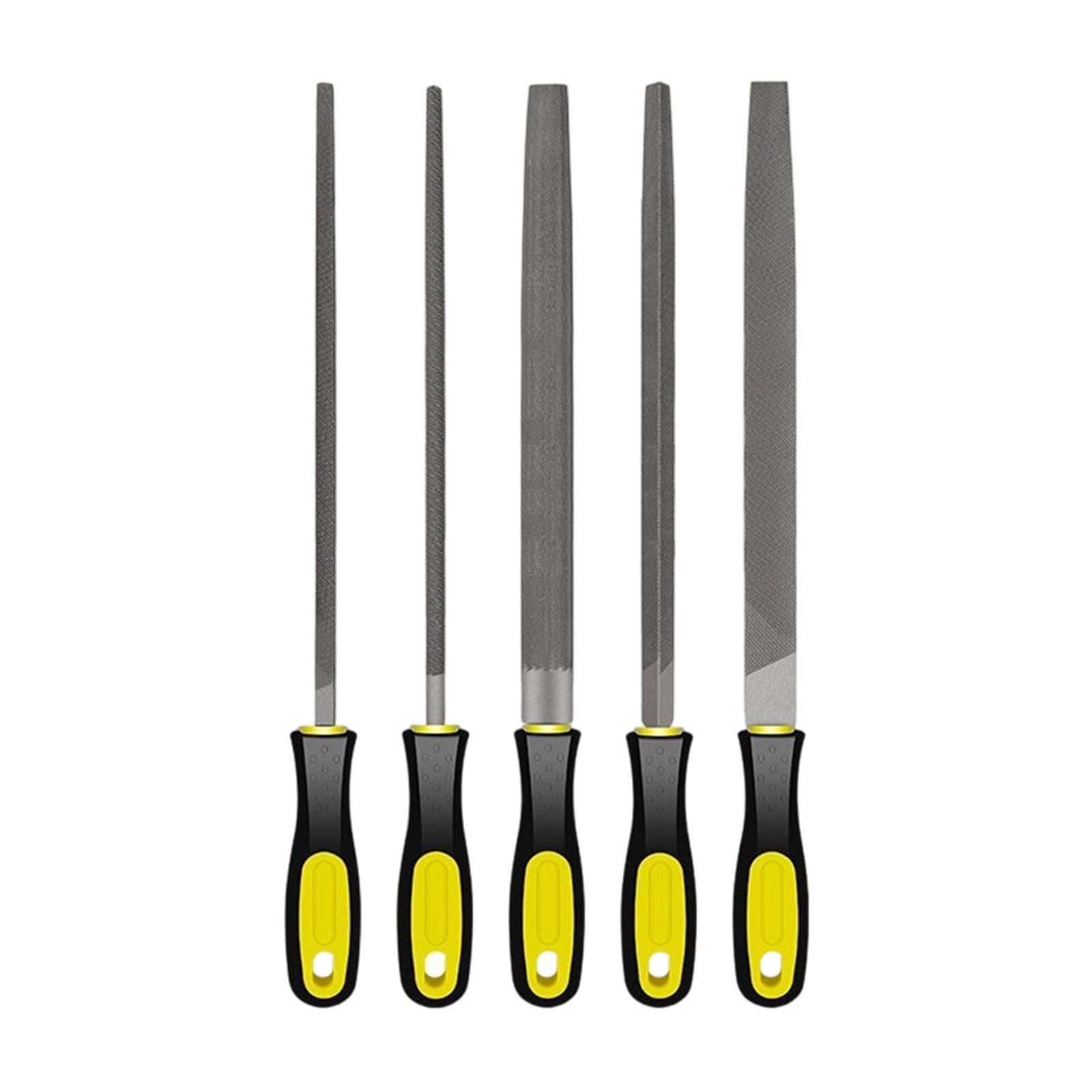 COM1950s 5 Piece Metal File Set, High Carbon Steel Hand Files with ...