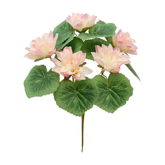 COM1950s Artificial Lotus Flower, Single Stem Realistic Faux Lotus Arrangement, Lifelike Water Lily Fake Flower for Home Dining Table TV Cabinet Fish Tank Decoration