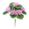 thumbnail image 1 of COM1950s Artificial Lotus Flower, Single Stem Realistic Faux Lotus Arrangement, Lifelike Water Lily Fake Flower for Home Dining Table TV Cabinet Fish Tank Decoration, 1 of 7