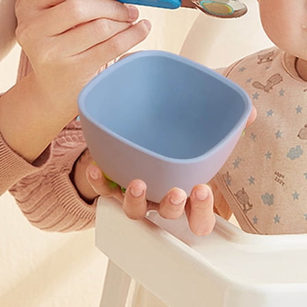 COM1950s Baby Feeding Bowl,Silicone Mini Bowl for Infants and Toddlers,Portable 5.4 Fl Oz Capacity with Non-Slip Base and Easy Grip Design,Dishwasher Safe for Microwave and Freezer Use