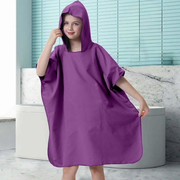COM1950s Beach Changing Robe,Hooded Poncho Towel for Adults with Quick Dry Surf Design,Features Adjustable Sleeves and Convenient Pockets,Perfect for Surfing Swimming Bathing Activities,Size 24 In
