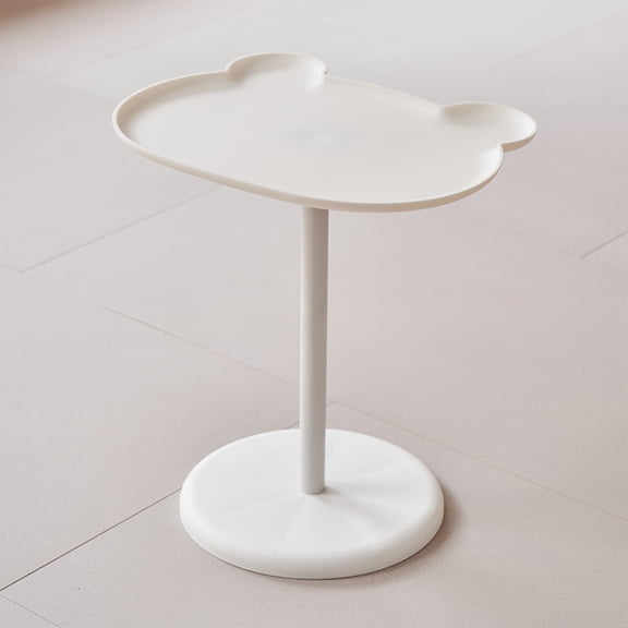 COM1950s Bear-Shaped Side Table,Portable Coffee Table with Stable Base,20.5X18.5In for Sofa Bedside Or Balcony,Lightweight Durable Plastic Home Decor