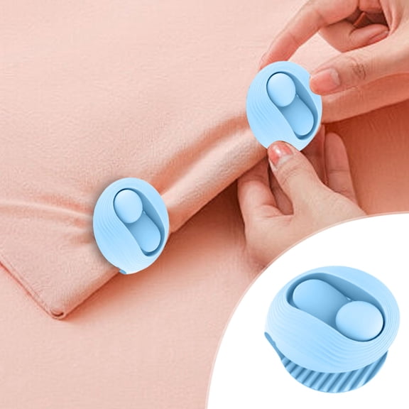 COM1950s Bed Sheet Holders and Comforter Clips,Needle-Free Design,Easy Installation,Multi-Functional for Home Use,Set of 6 Plastic Fixers