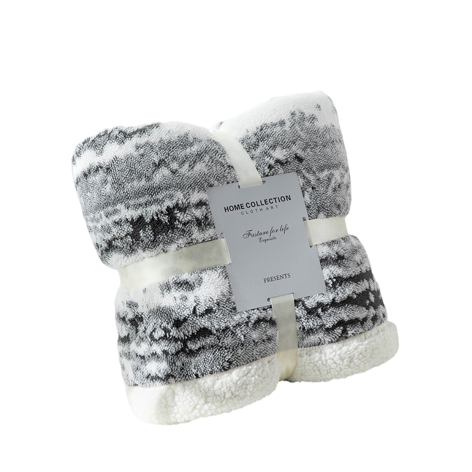 COM1950s Bedsure Fuzzy Blanket for Couch Gray,Premium Plush Soft