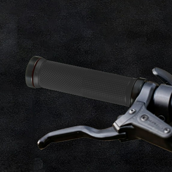 COM1950s Bike Handle Grips,Mountain Bike Grips,Universal 22.2Mm Bicycle Rubber Handle Cover Ergonomic Not Easy Slip Grip Folding Bike Comfortable Soft Rubber Handle Cover,Bicycle Handle Grips