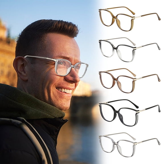 COM1950s Blue Light Blocking Bifocal Reading Glasses for Women, Portable Fashion Readers with Scratch-Resistant Lenses, Lightweight and Durable Frame for Computer, Reading, and Daily Use
