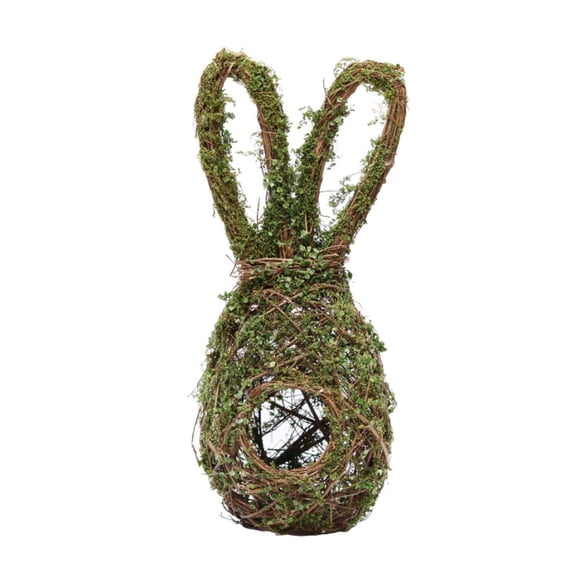 COM1950s Boho Hanging Bird Nest, Natural Rattan Woven House for Outdoor Garden Decor, Small Birds Shelter