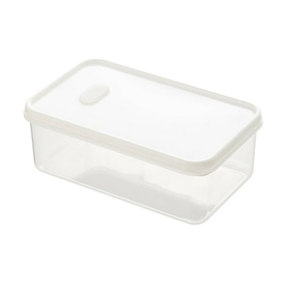 COM1950s Box Crisper Refrigerator Bead Storage Bin Fridge Food Holder Fridge Organizer Home Fridge Food Container Kitchen Organizer Bread Storage Containers Food Grade Food Rack (Clear)