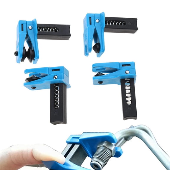 COM1950s Brake Line Clamp, Pinch Off Tool for Brake Fluid Lines, Durable Plastic Construction, Set of 4 for Brake Fluid Line Maintenance