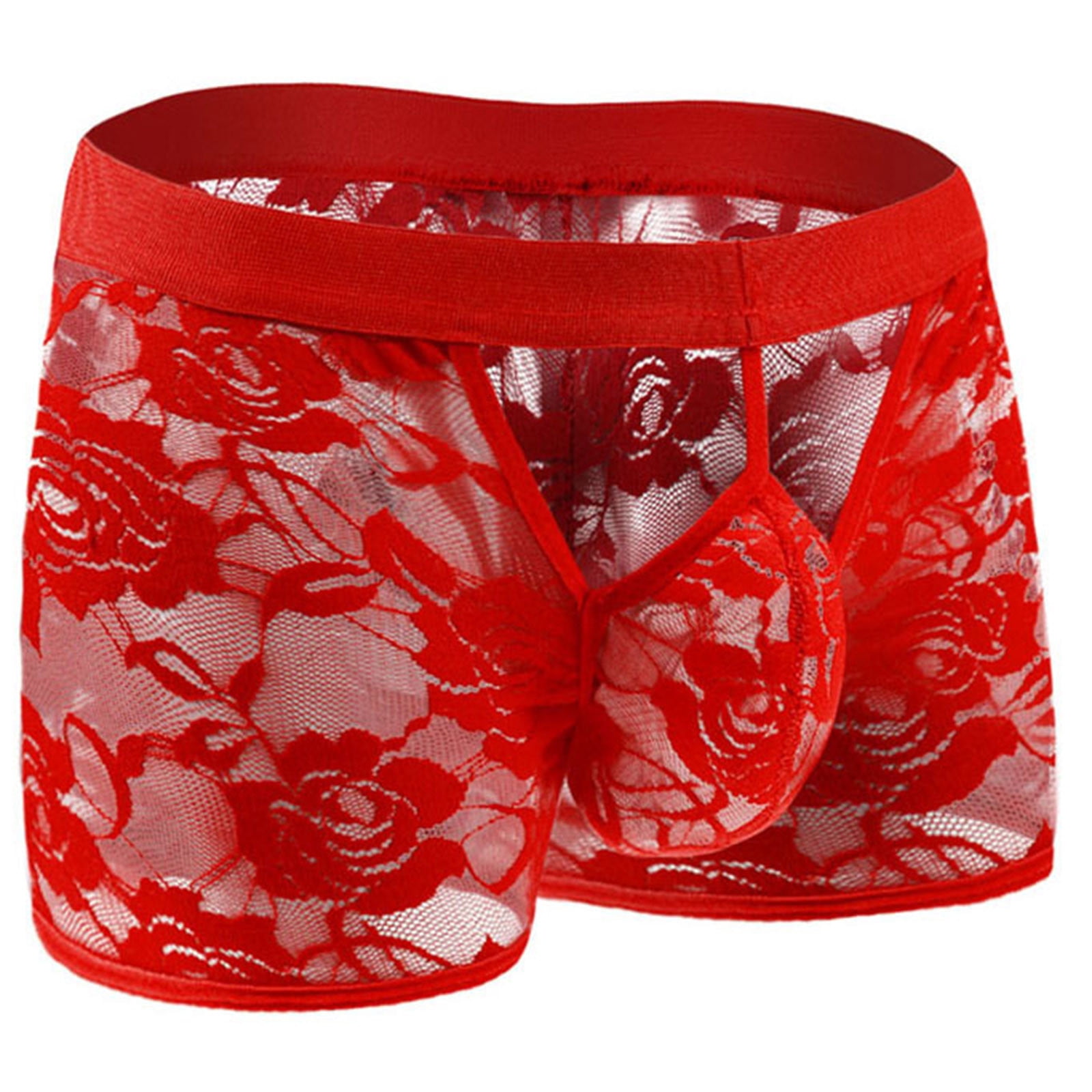CandyMan 99907 Lace Trunks Color Burgundy