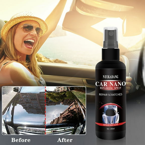 COM1950s Ceramic Coating for Cars, Super Hydrophobic Car Ceramic Spray, High Gloss Nano Paint Protection Coating, Easy Apply Liquid Sealant for Auto Exterior,Glass Finish Shield for Vehicle Detailing