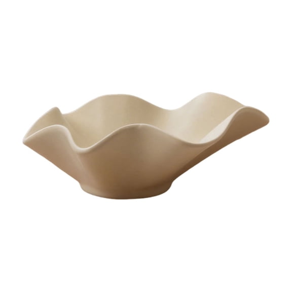 COM1950s Ceramic Fruit Bowl for Serving, Decorative Snack Tray for Coffee Table, Multipurpose Centerpiece Bowl for Nuts, Candy, and Dry Fruits, Easy To Clean Dessert Plate for Home Kitchen Decor