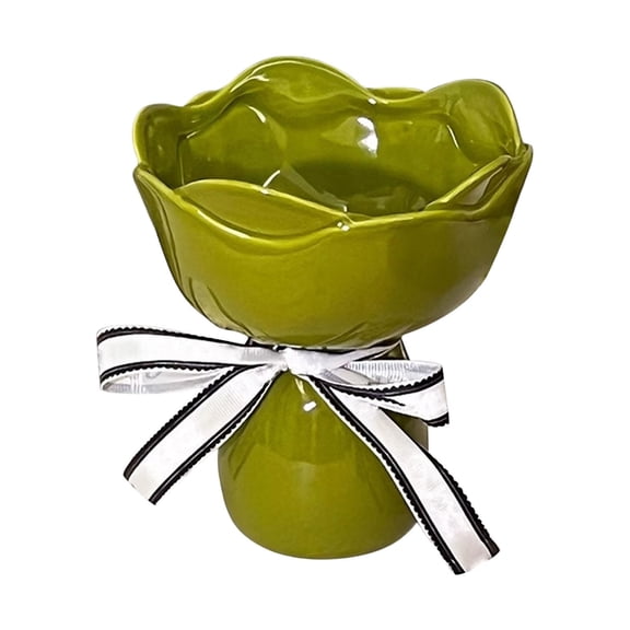 COM1950s Ceramic Vase for Home Decor, Modern Hand-Tied Bouquet Vase, Sculptural Flower Vase for Living Room, Minimalist Wedding Centerpiece Table Accent