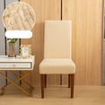 thumbnail image 1 of COM1950s Chair Covers for Dining Chairs Solid Color Brushed High Elastic Chair Cover Soft and Comfortable Chair Seat Cover Proof and Dirt Chair Slipcover Suitable for Dining Room, Hotel, Ceremony, 1 of 5