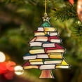 thumbnail image 1 of COM1950s Christmas Decorations Tree Ornaments Christmas Tree Pendant Christmas Book Tree Suncatcher Ornament Car Pendant Christmas Acrylic Decoration Holiday Unique Ornaments for Christmas Tree, 1 of 5