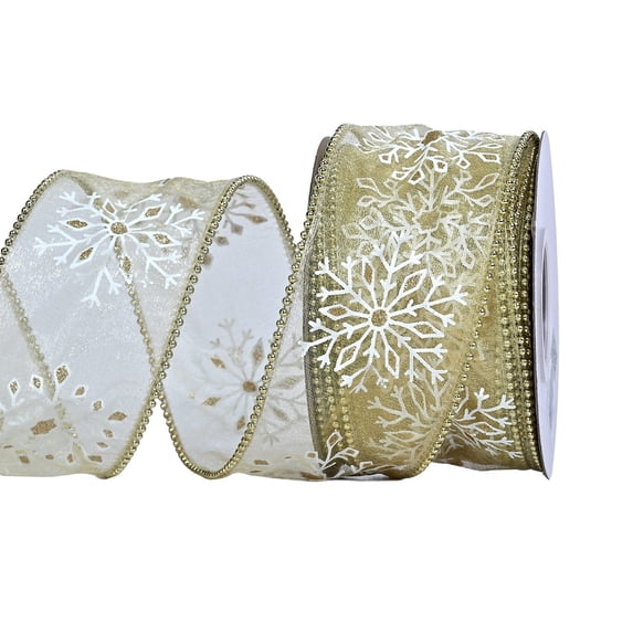 COM1950s Christmas Ribbon for Gift Wrapping, Decorative Holiday Ribbon for Wreaths, Tree Ornaments & DIY Crafts