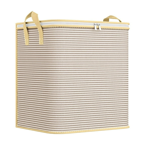 COM1950s Clothes Storage,Foldable Blanket Storage Bags,Laundry Hamper with Handles,Large Moving Boxes and with Zippers & Handles Moving Supplies with Lids,Space Saving Storage Bags.