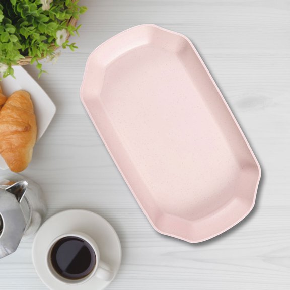 COM1950s Commercial Plastic Tray,Large Size Non-Slip Food Service Tray for Restaurant Burgers Cafeteria Home Use,Sturdy Octagonal Serving Dish