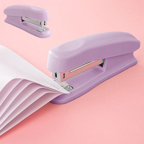 COM1950s Compact Portable Stapler,Effortless One Finger Operation with Switch Button,4.7X2.2X1.3 Inch Size,for Home and Office Binding Needs