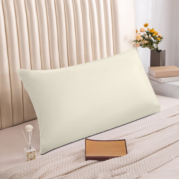 COM1950s Cooling Body Pillowcase,Breathable Temperature Regulating Pillow Cover for Hot Sleepers Night Sweats,Envelope Closure 19X29 Inch
