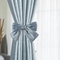 thumbnail image 1 of COM1950s Curtain Tiebacks,Clip on No Drill Curtain Holdbacks,Decorative Fabric Bow Tie Backs for Curtains,Living Room Bedroom Window Treatment Accessories, 1 of 9