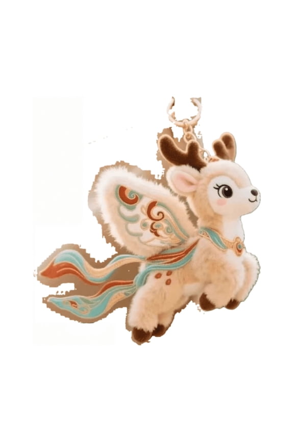 Cute Plush Keychain, Soft Cloud Embroidery Ribbon Doll for Bag, Backpack Ornament Charm Gift for Women Girls