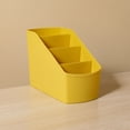 thumbnail image 1 of COM1950s Desk Organizer,Storage Box,Multifunctional Plastic Tray with 4 Compartments for Home Office and Bathroom Countertop,Compact Size 6.5X4.7X3.4 Inches, 1 of 9