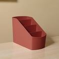 thumbnail image 1 of COM1950s Desk Organizer,Storage Box,Multifunctional Plastic Tray with 4 Compartments for Home Office and Bathroom Countertop,Compact Size 6.5X4.7X3.4 Inches, 1 of 9
