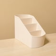 thumbnail image 1 of COM1950s Desk Organizer,Storage Box,Multifunctional Plastic Tray with 4 Compartments for Home Office and Bathroom Countertop,Compact Size 6.5X4.7X3.4 Inches, 1 of 9