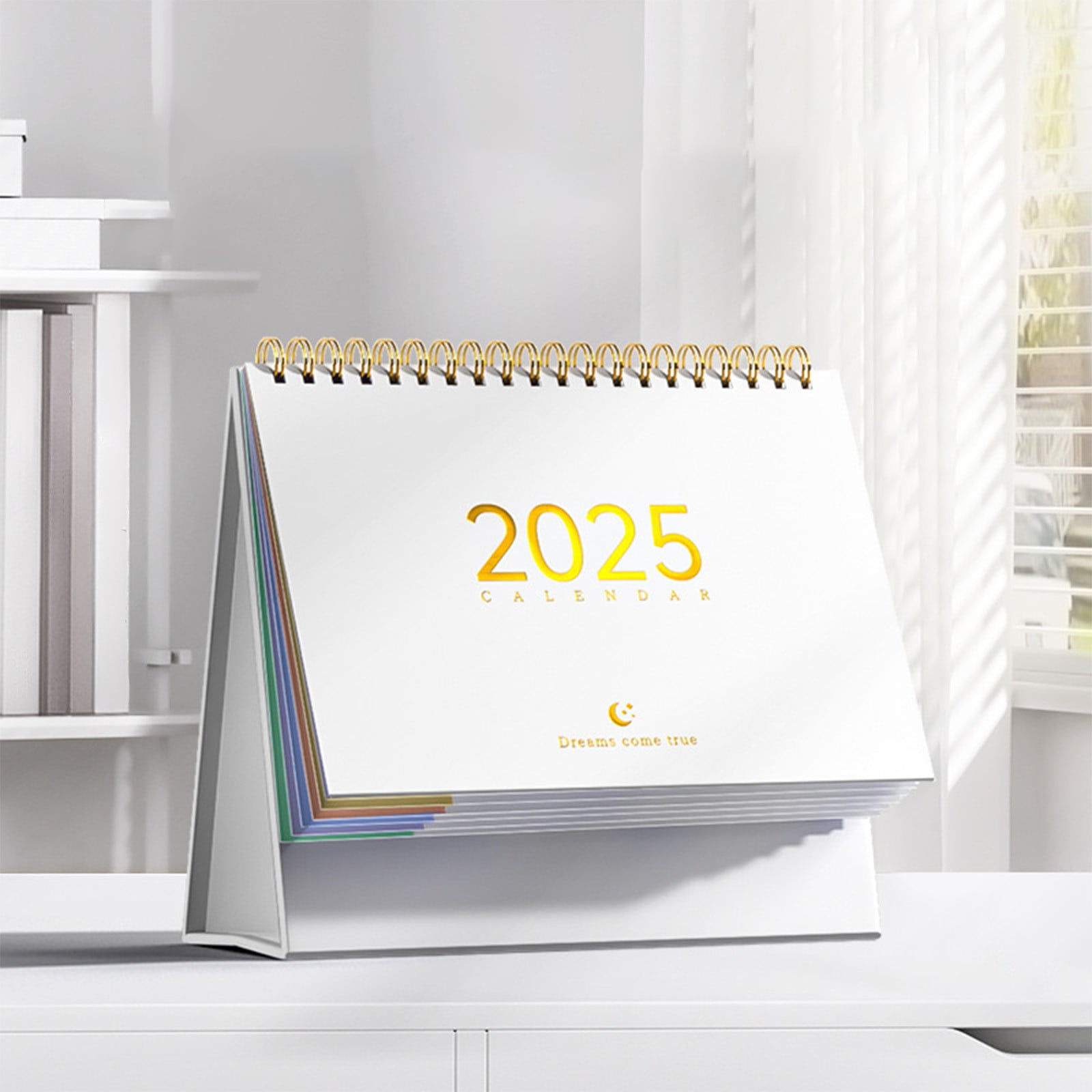 COM1950s Desks for Home Office Small Space Mini Desk Calendar 20242025