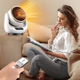 thumbnail image 1 of COM1950s Desktop Heater,Electric Space Heater with Remote Control and Adjustable Swing Head,Portable Heater for Small Rooms Home Office and Personal Use,Compact Design for Easy Placement, 1 of 9