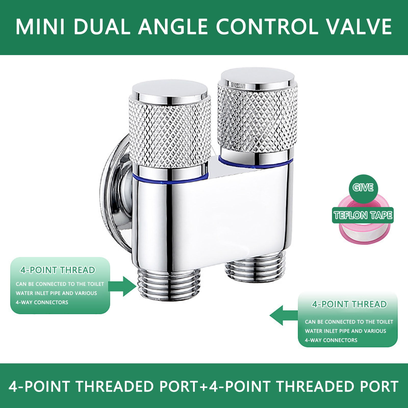 COM1950s Double Switches Outlet Angle Valves 2 Way Toilet Bidet Shower ...