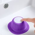 thumbnail image 1 of COM1950s Drain Hair Catcher,Shower Drain Filter with Silicone Hair Blocker,Press Design and Odor Blocking,Universal Fit for Bathtub,Sink,and Shower Drain,Prevents Clogs Easy Clean, 1 of 9