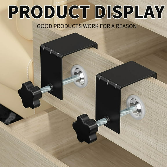 COM1950s Drawer Installation Tool,G-Type Panel Clamp with Quick Release,Cabinet Hardware Alignment Jig for Sturdy Drawer Front Mounting