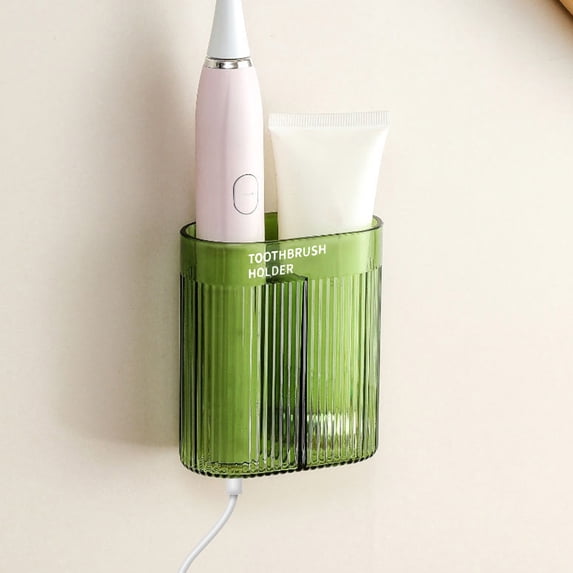 COM1950s Electric Toothbrush Holder,Bathroom Wall Organizer,Electric Toothbrush Rack Wall Mounted Tooth Brushing Rack for Bathroom Self Adhesive Electric Toothbrush Organizer,Organizer for Bathroom
